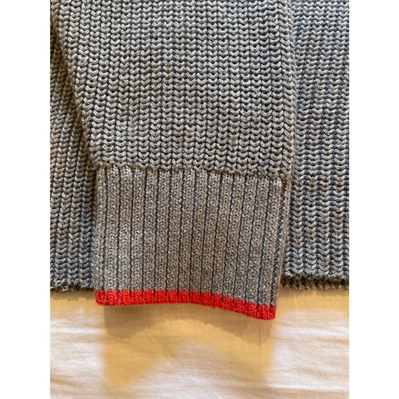 Torrid Womens Round Neck Size 5 Sweater Gray with Red Trim 60/40 Cotton/Acrylic - Picture 13 of 15